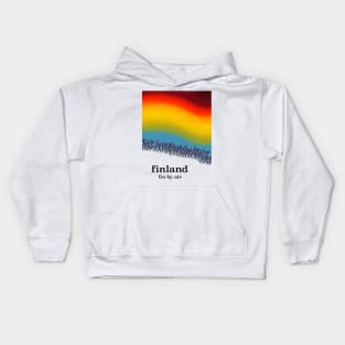 Finland Travel poster Kids Hoodie